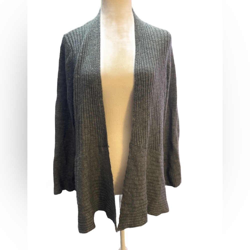 Eileen Fisher Open Front Cardigan Blue Medium